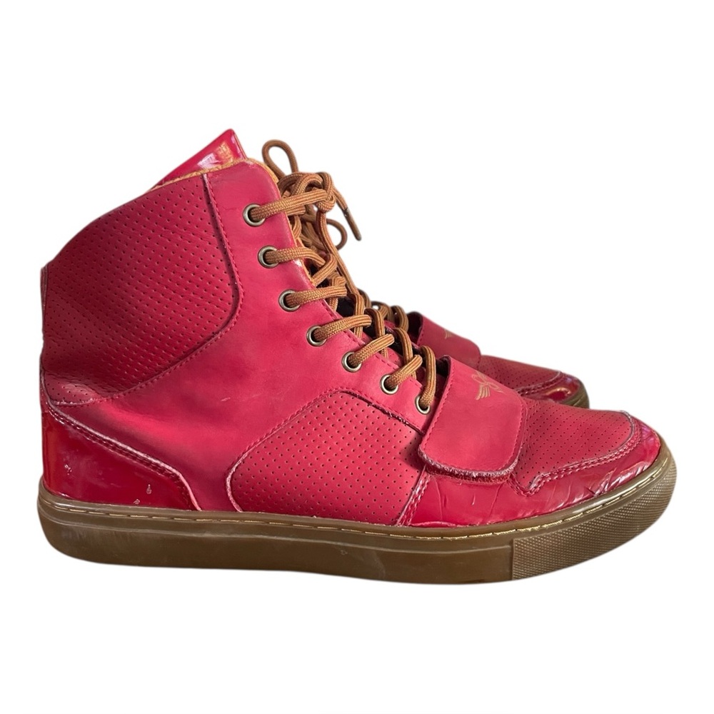 Creative Recreation Cesario High Top Red Fashion Sample Sneakers Size 9.5